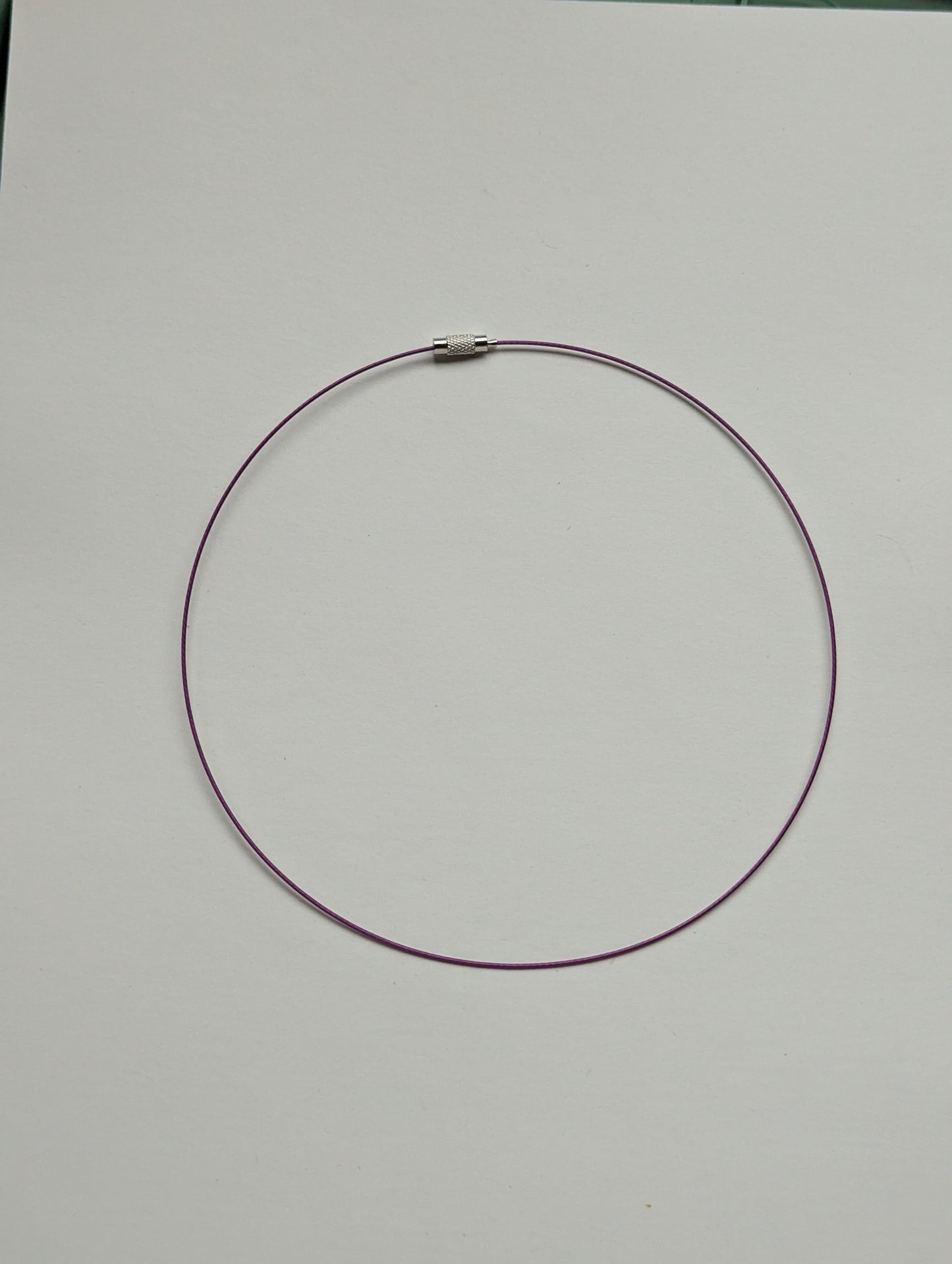 purple stainless steel necklace