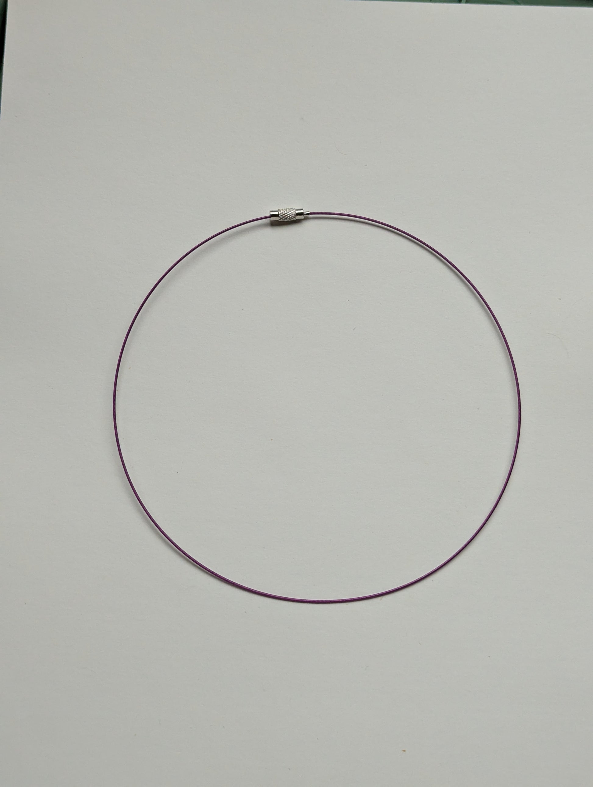 purple stainless steel necklace